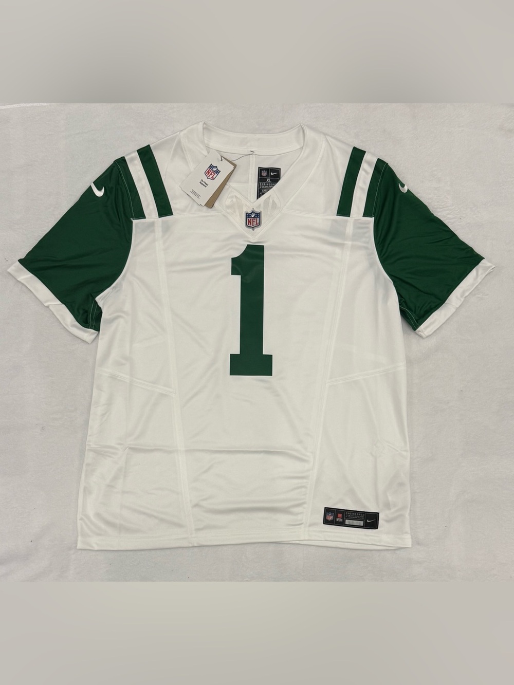 Nike Ahmed Sauce Gardner New York Jets #1 White NFL Game Jersey Men’s XL NWT